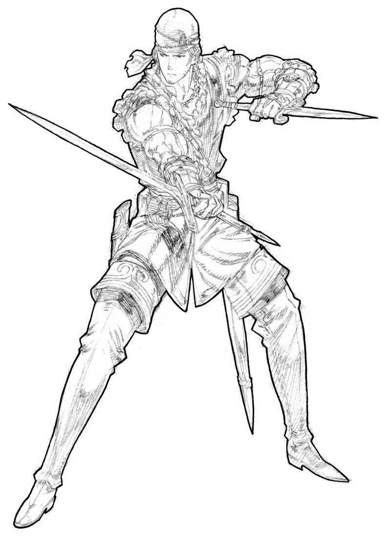Rogue Male Art from Tactics Ogre: Let Us Cling Together