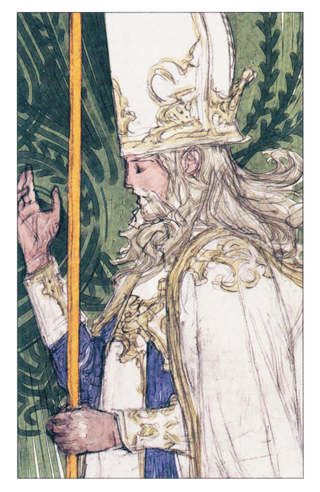 Tarot Card V - The Hierophant Art from Tactics Ogre: Let Us Cling Together