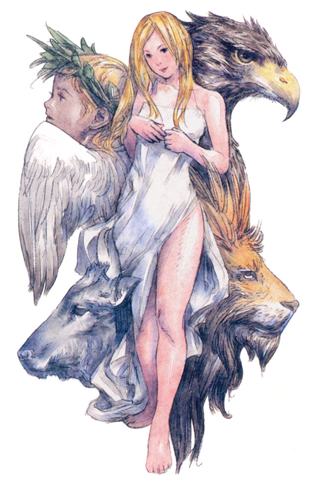 Tarot Card XXI - The World Art from Tactics Ogre: Let Us Cling Together