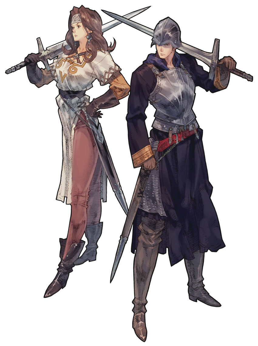 Warrior Class Art from Tactics Ogre: Let Us Cling Together