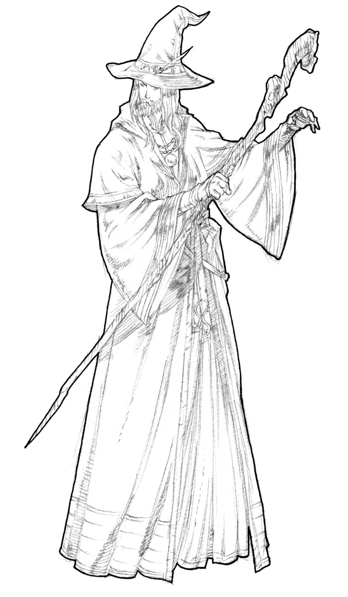 Wizard Male Art from Tactics Ogre: Let Us Cling Together