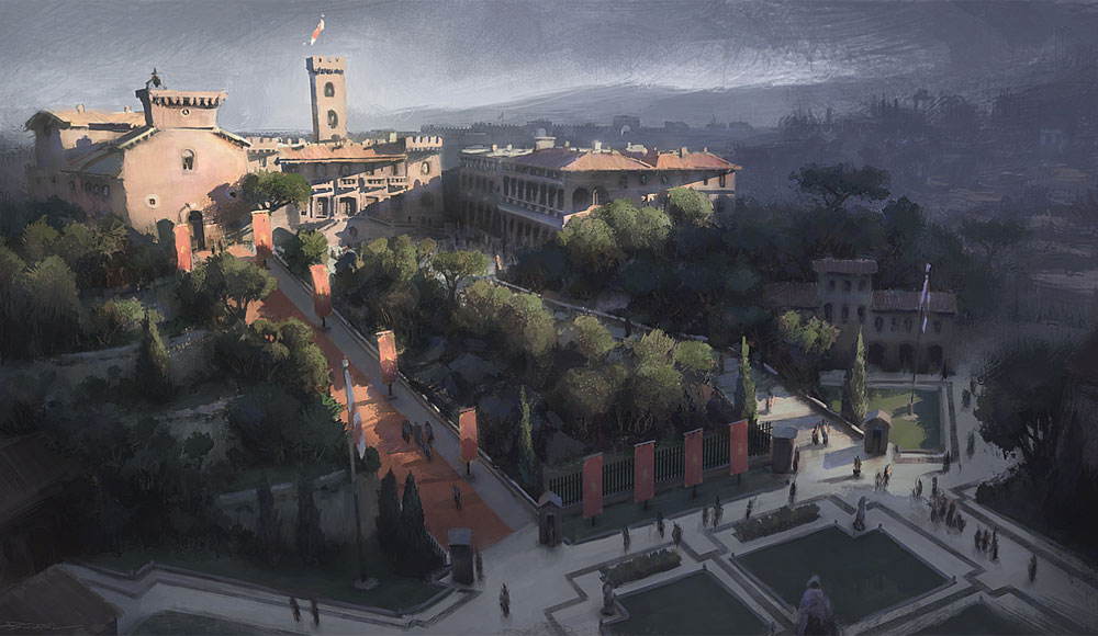Cityscape Art from Assassin's Creed: Brotherhood
