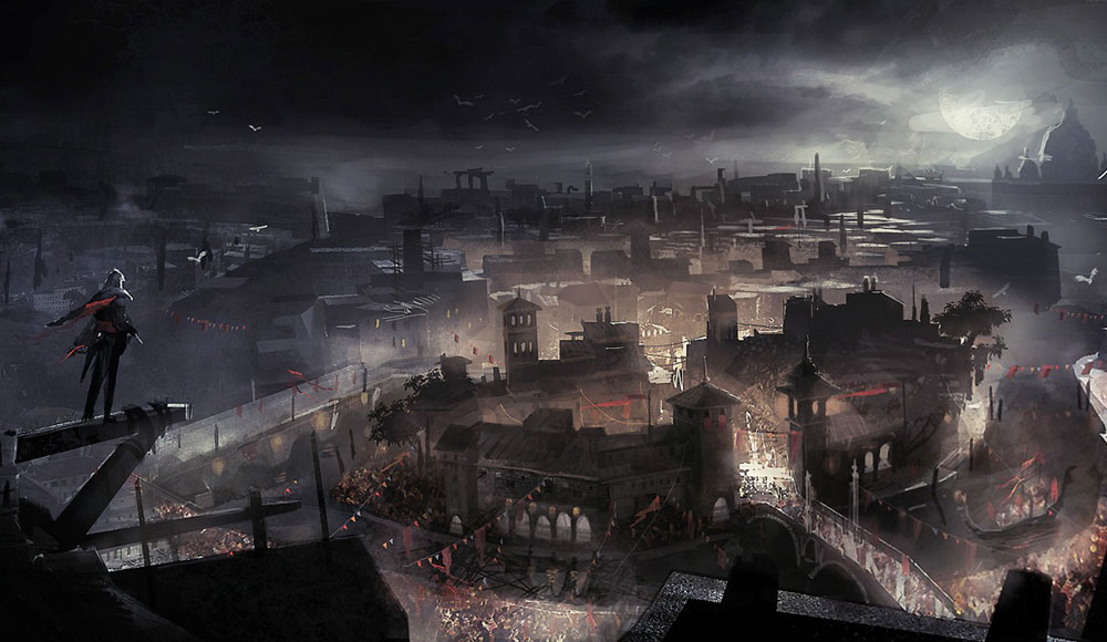 Rome Tiberina Party Art from Assassin's Creed: Brotherhood