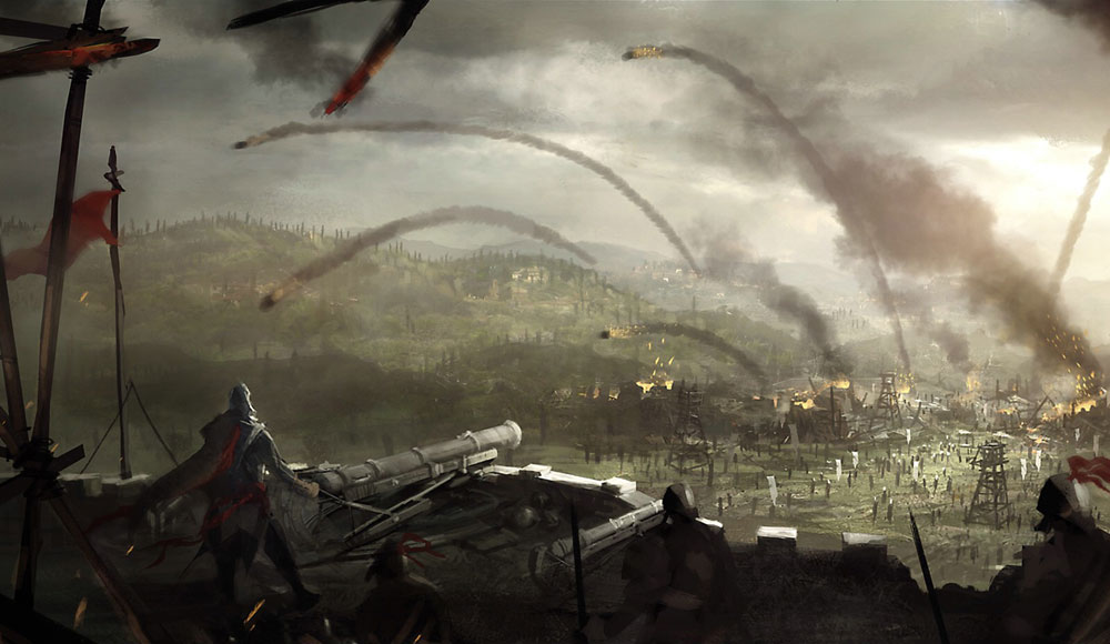 Villa Attack Art from Assassin's Creed: Brotherhood