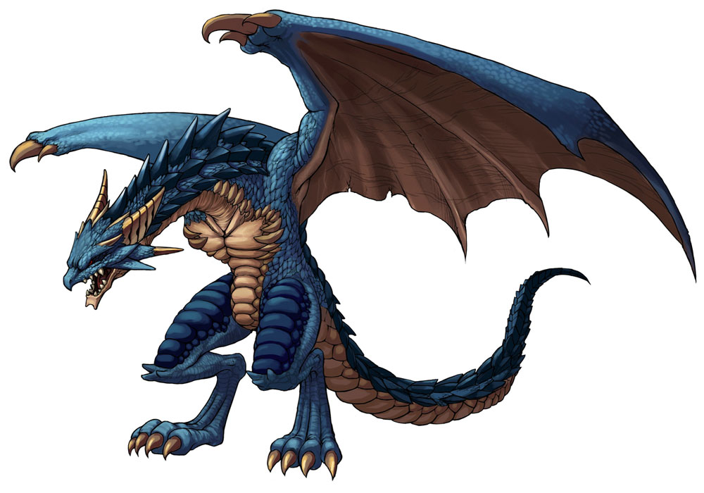 Flying Magic Dragon Art from Arc Rise Fantasia