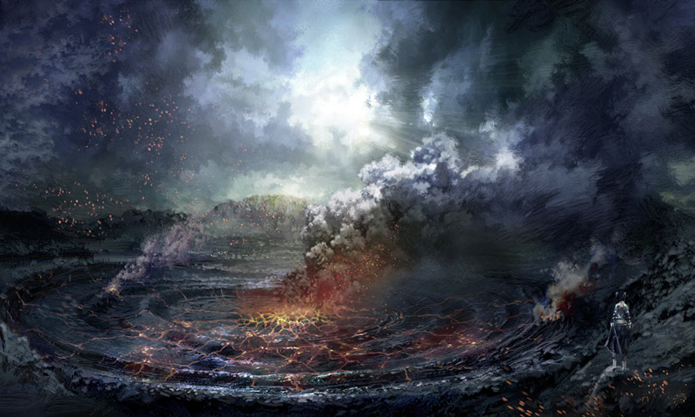 Ashen Landscape Art from Blade & Soul