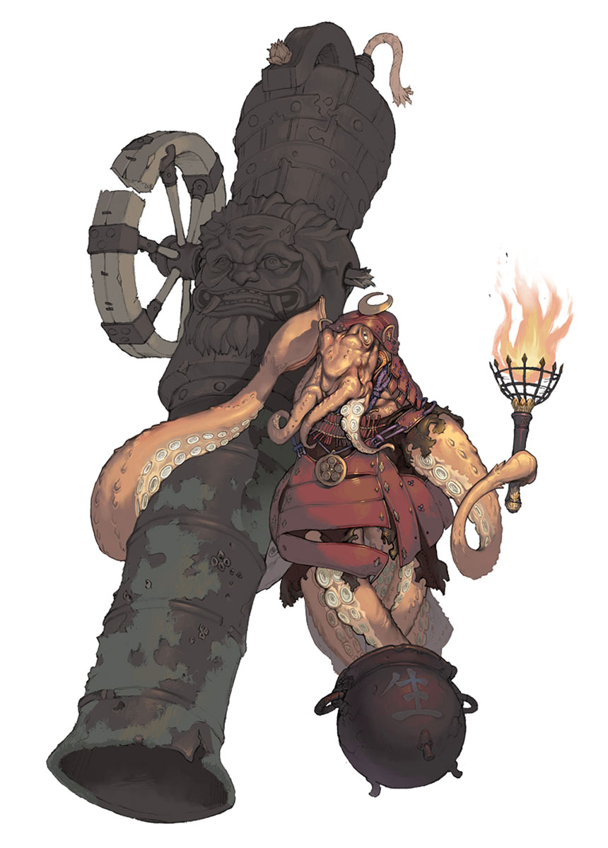 Bazooka Octopus Monster Art from Blade & Soul
