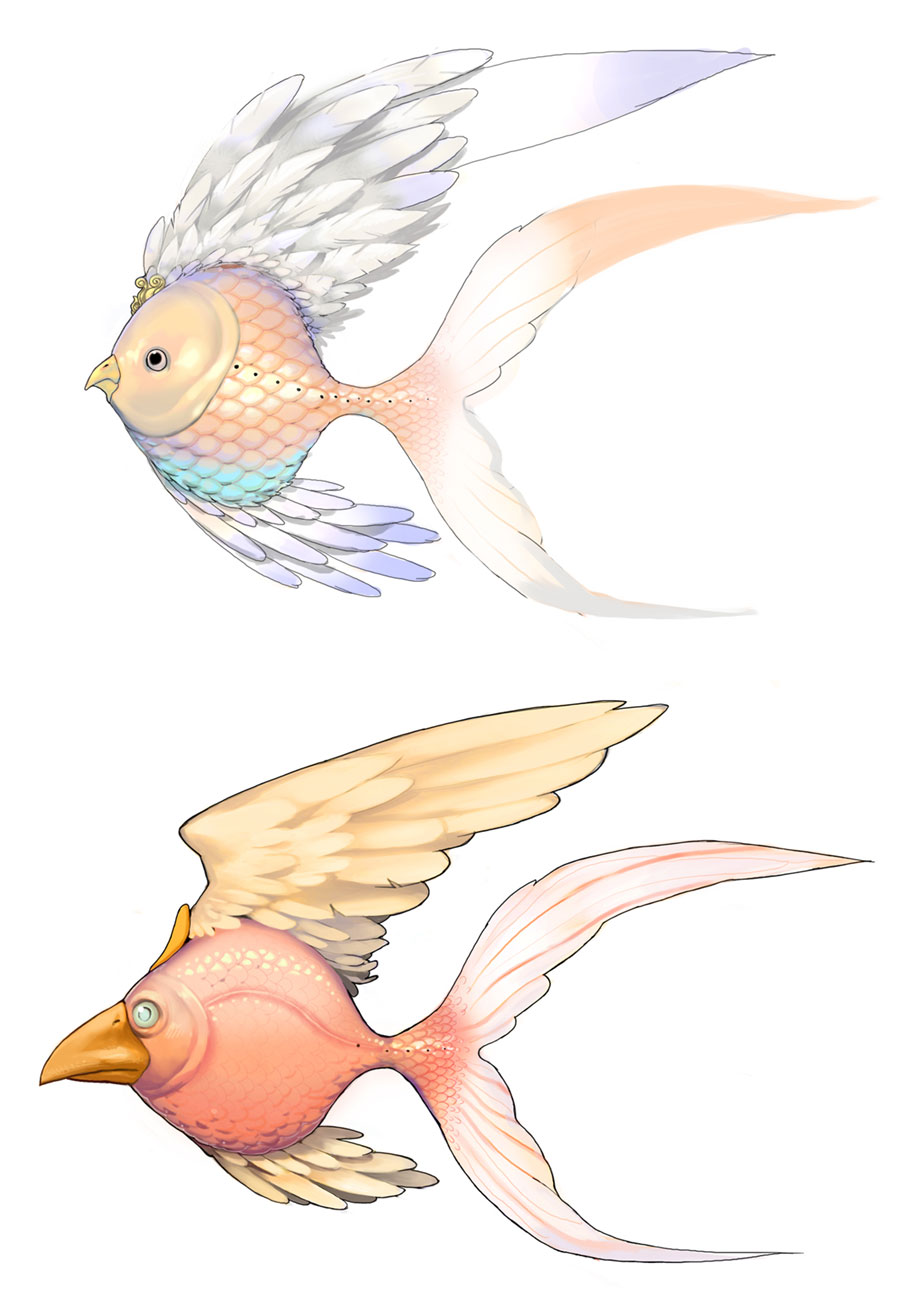 Bird Fish Monster Art from Blade & Soul