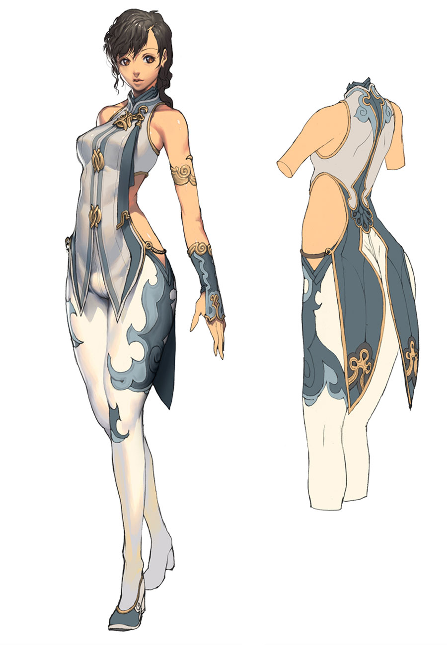 Female Front & Back Clothes Design Art from Blade & Soul