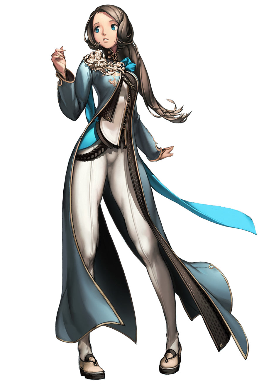 Yun Female & Cerulan Elite Uniform Art from Blade & Soul