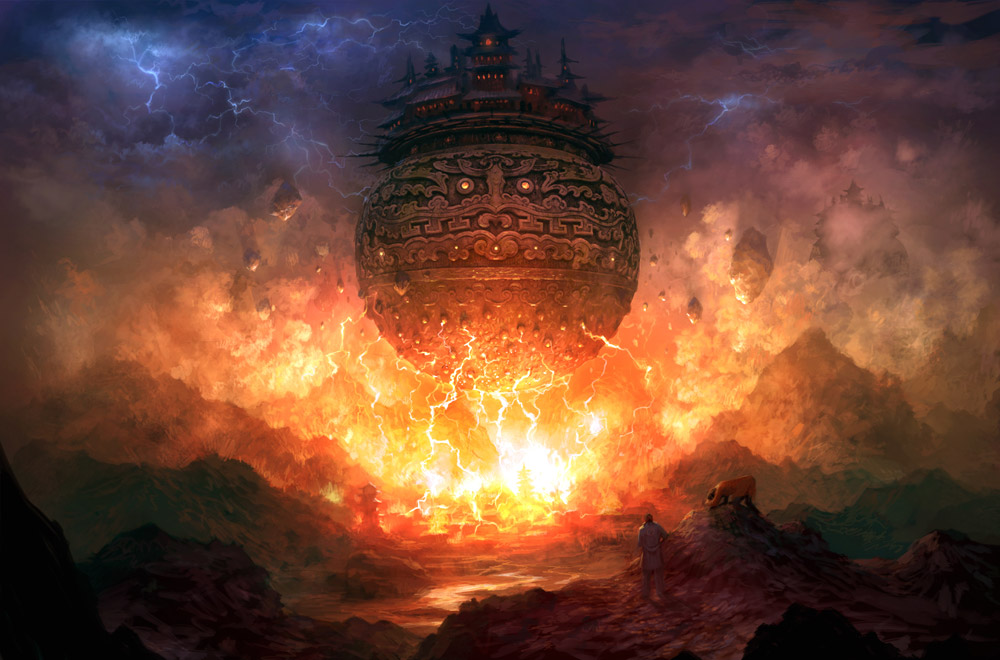 Floating Burner Art from Blade & Soul