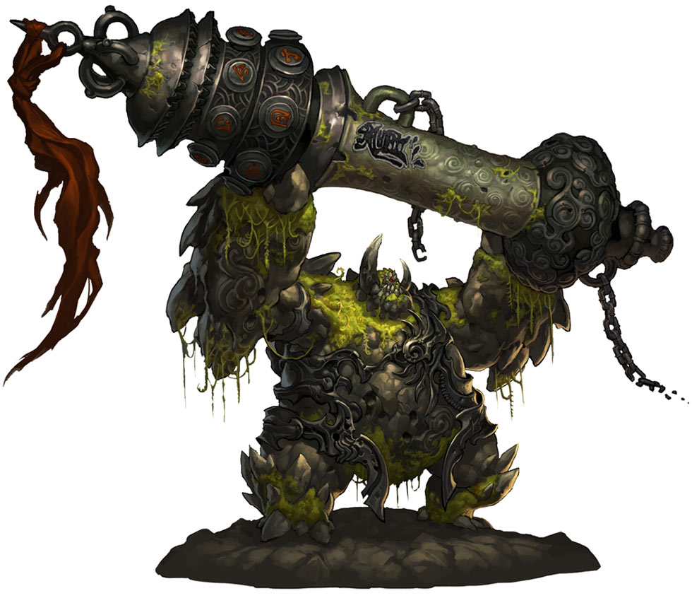 Golem Monster Art from Blade & Soul