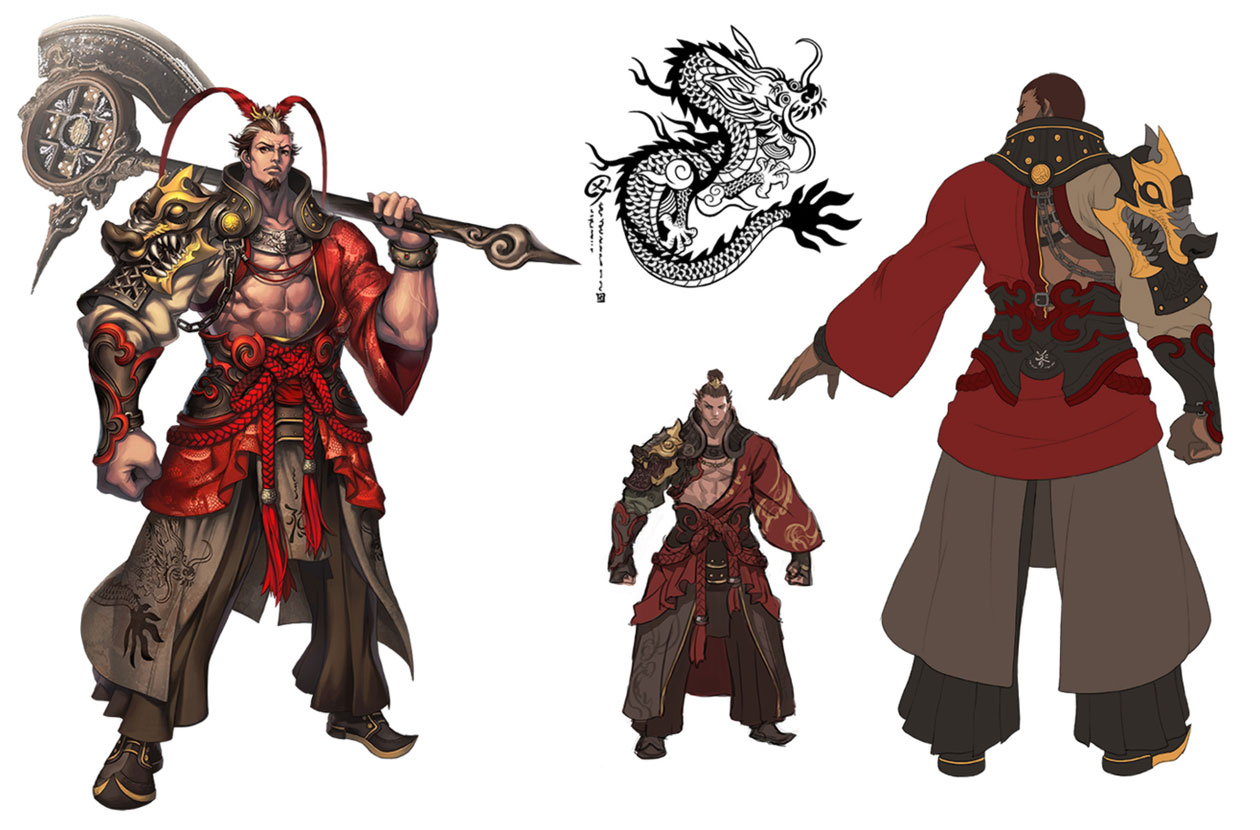 Gon Male Destroyer Concept Art from Blade & Soul