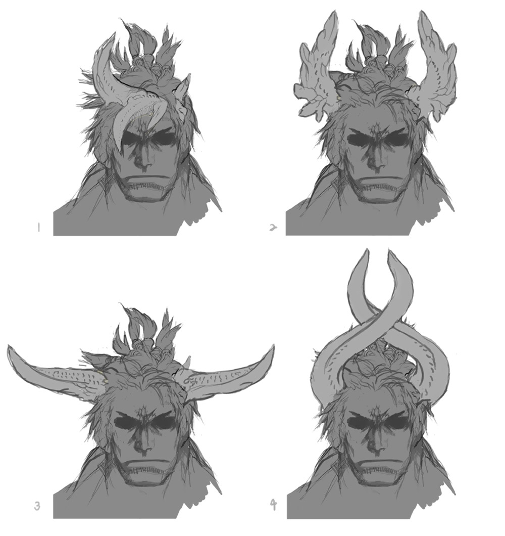 Gon Early Face Concept Art from Blade & Soul