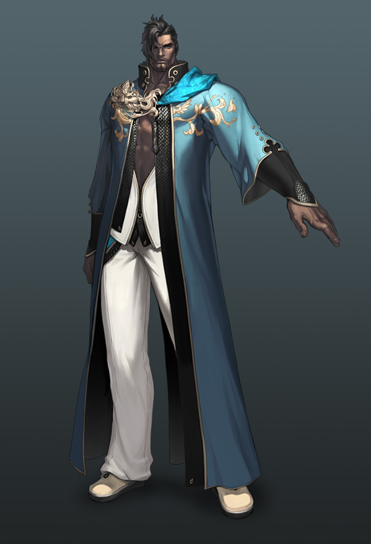 Gon Male Cerulean Elite Uniform Art from Blade & Soul