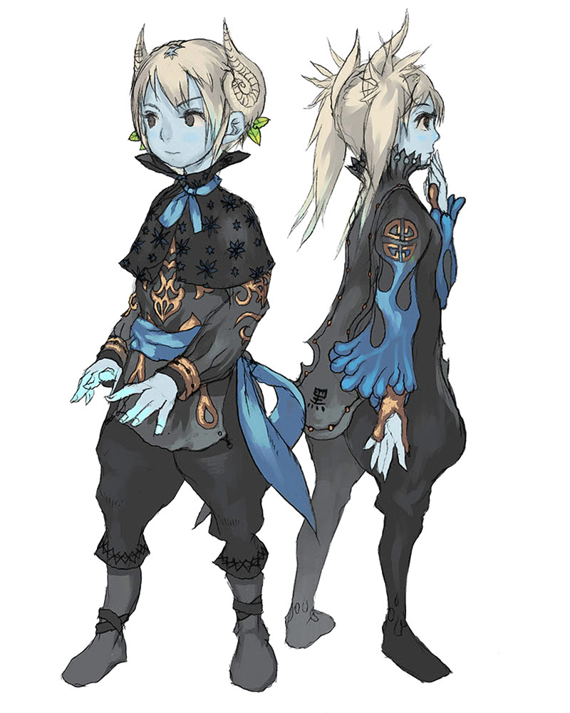 Blue Lyn Early Concept Art from Blade & Soul