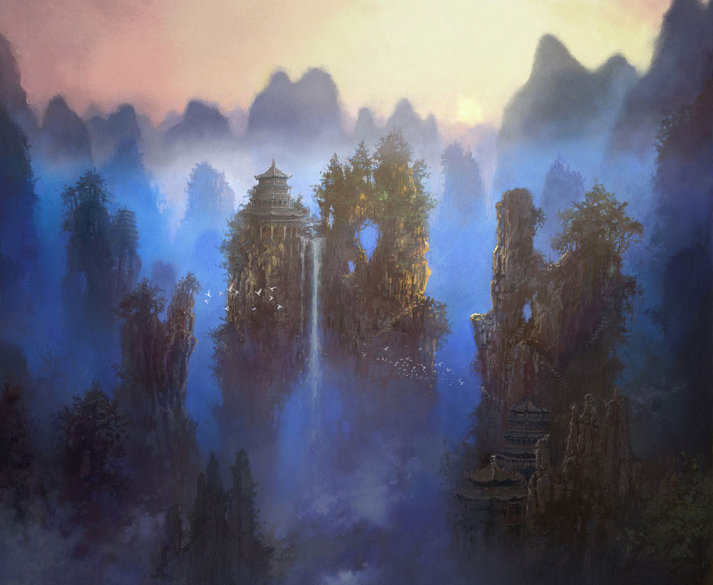 Mountain Dwellings Art from Blade & Soul