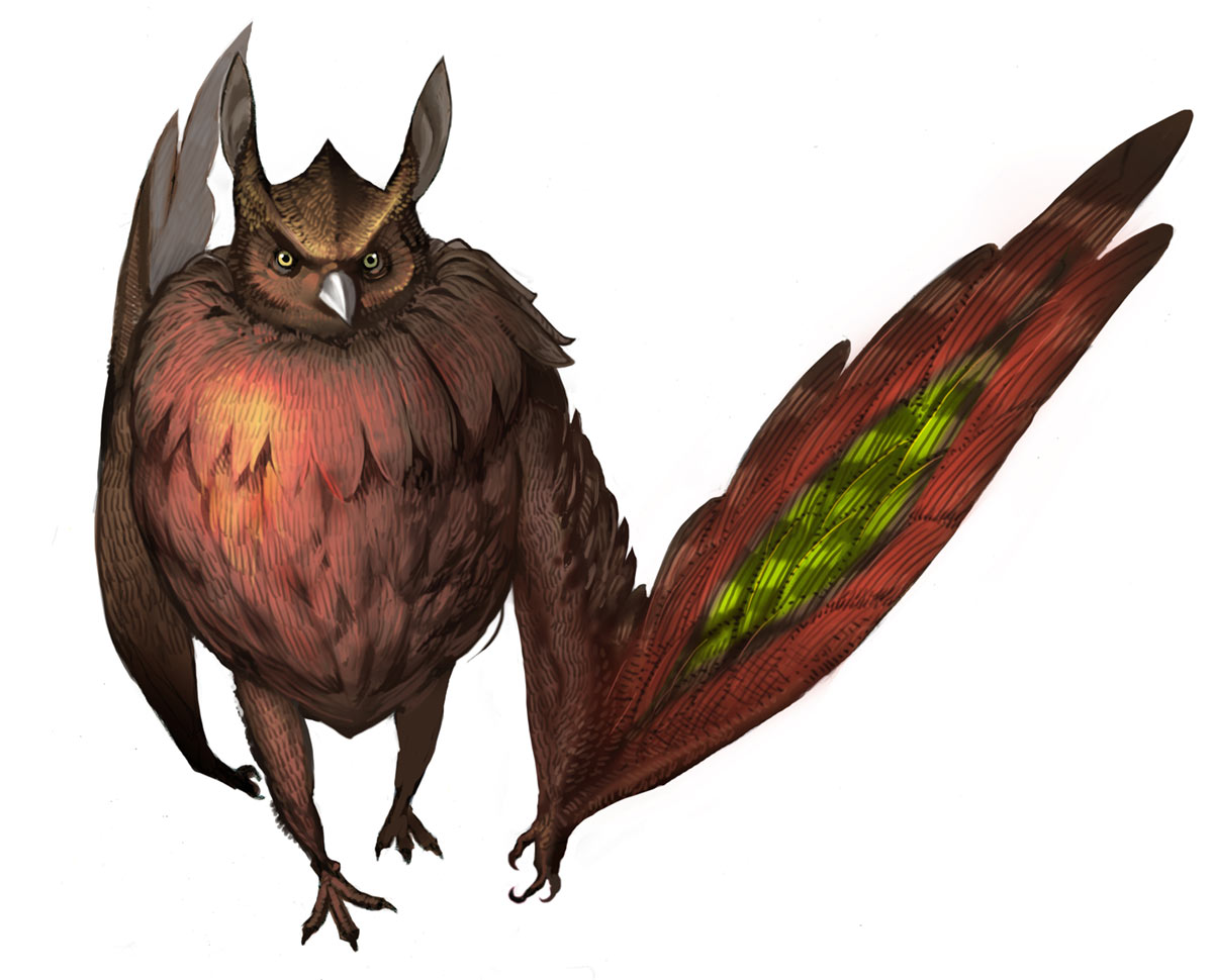 Owl Monster Art from Blade & Soul