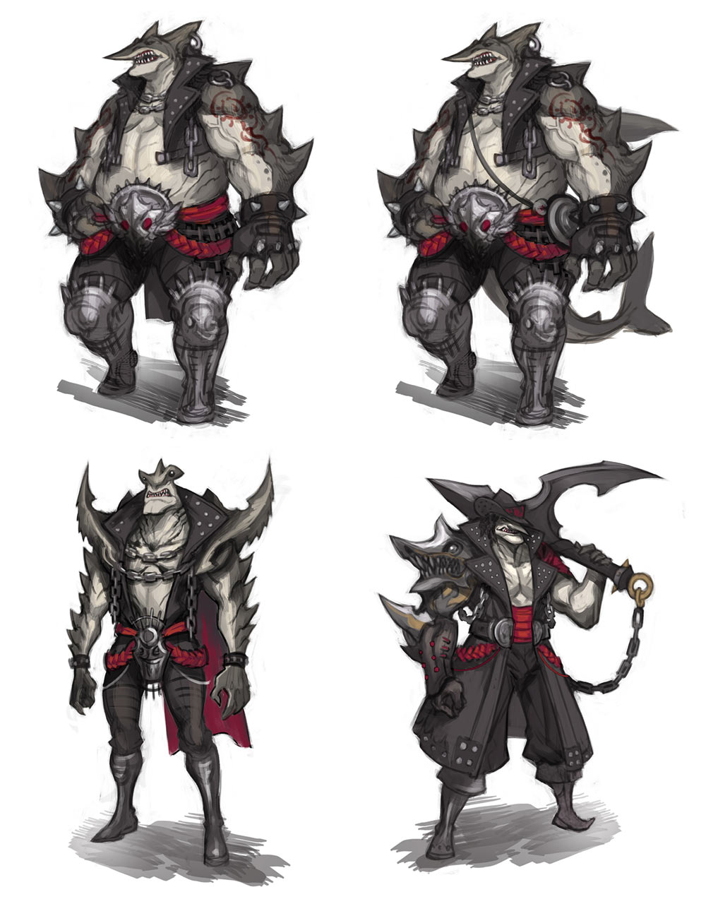 Shark Captain Art from Blade & Soul