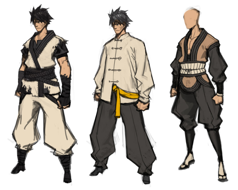 Starting Clothes Concept Art from Blade & Soul