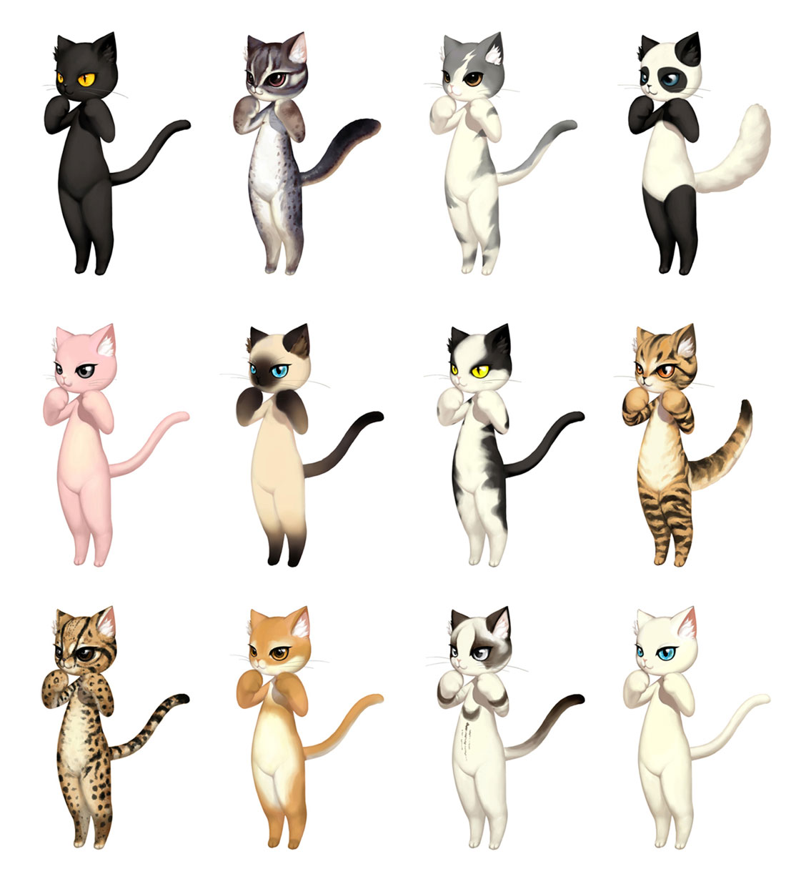 Summoner Cat Pet Concept Artwork from Blade & Soul