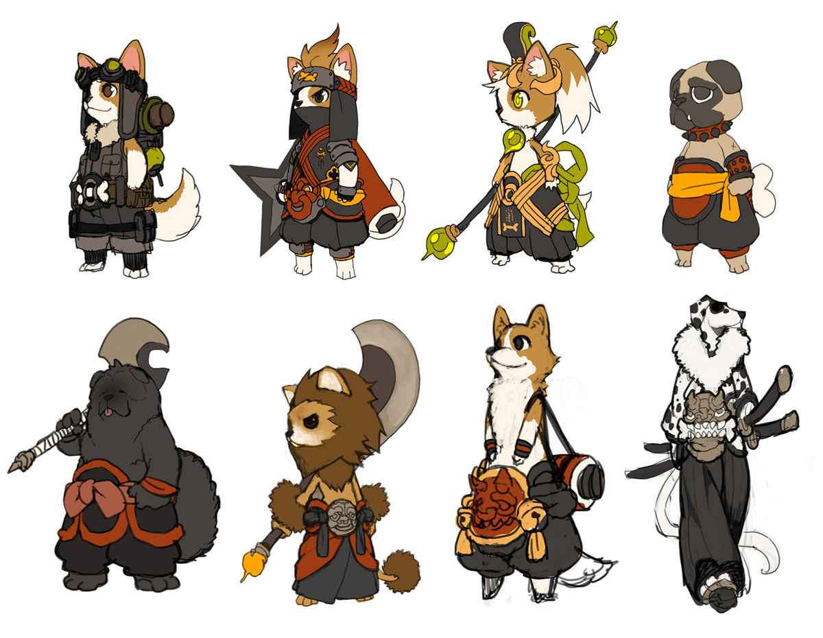 Summoner Dog Pet Ideas Art from Blade & Soul