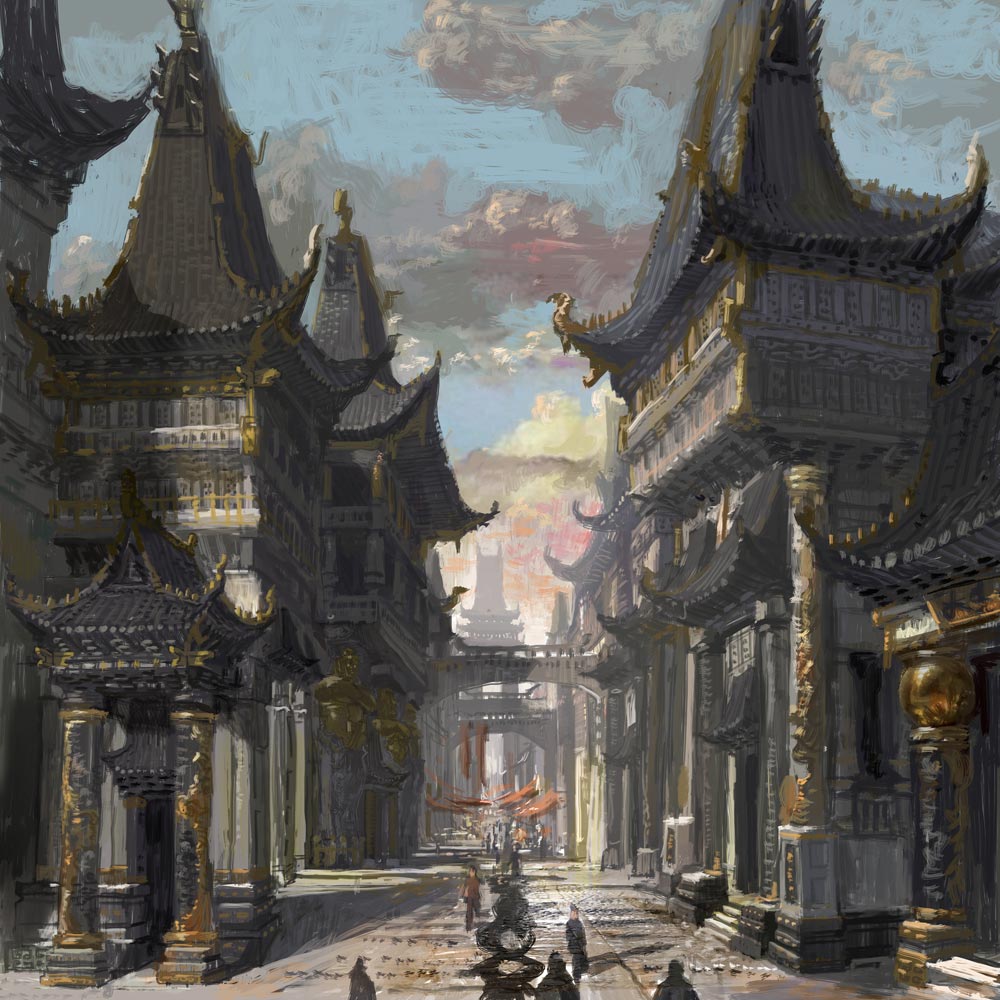 City Streets Art from Blade & Soul