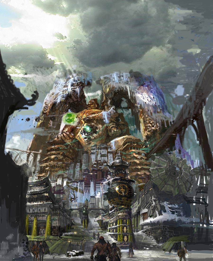 Rough Town Concept Art from Blade & Soul