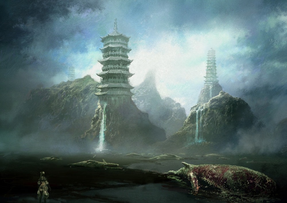 Whale Carcasses Art from Blade & Soul