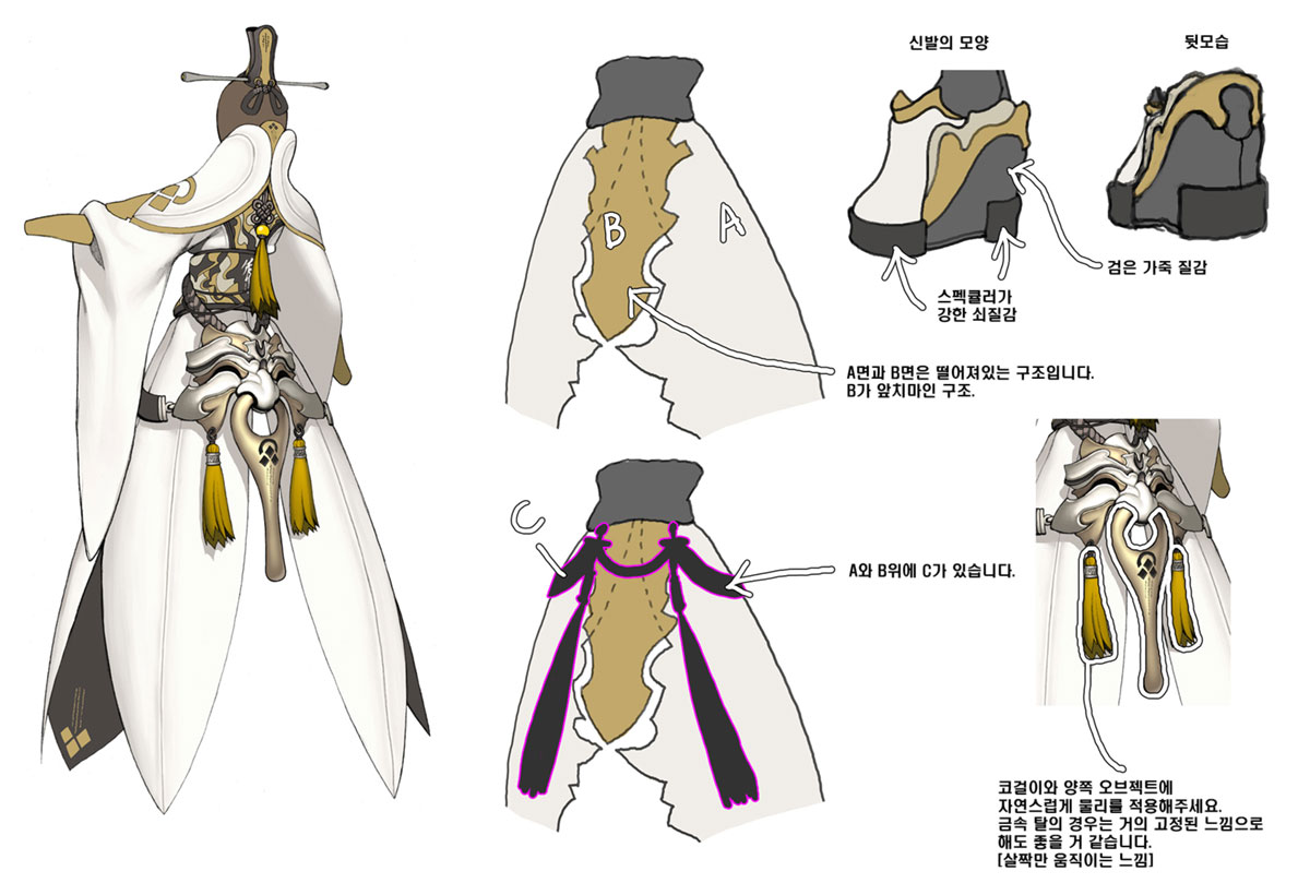 Yunma Fei Clothes Concept Art from Blade & Soul