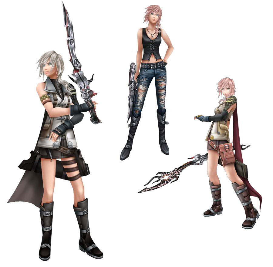 Lightning - Amano Colors, Aya, & EX Art from Dissidia 012 Final Fantasy