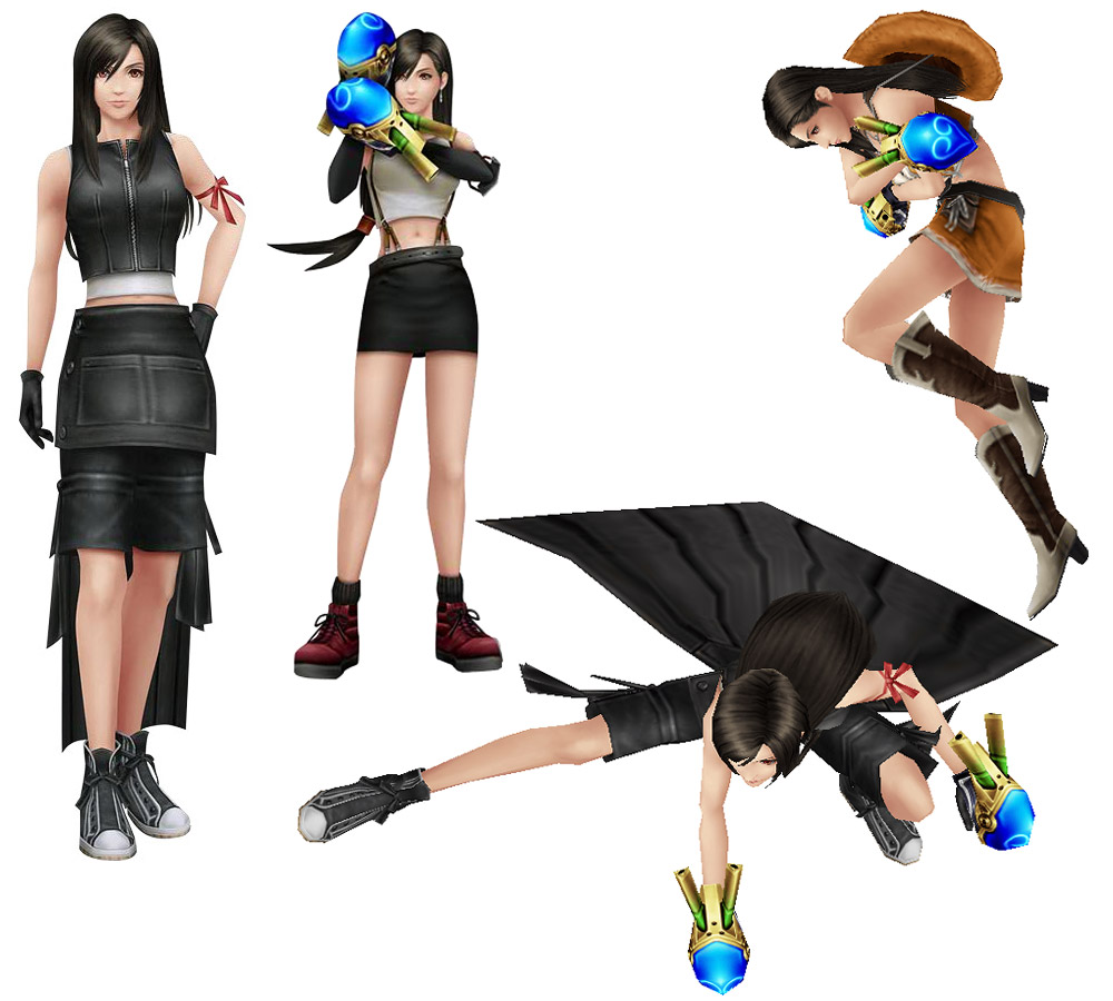 Tifa - Advent Children & Cowgirl Art from Dissidia 012 Final Fantasy