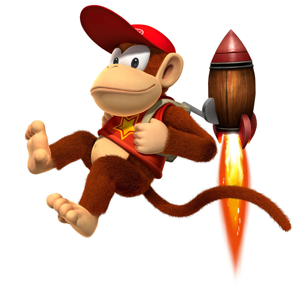 Diddy Kong Art from Donkey Kong Country Returns