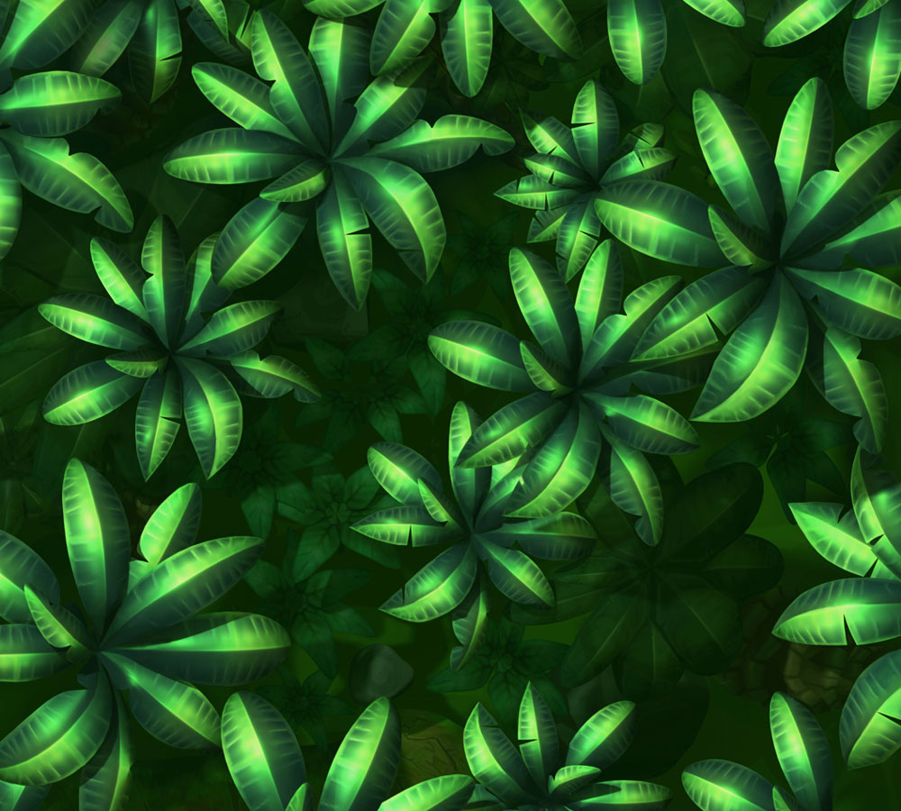 Foliage Art from Donkey Kong Country Returns