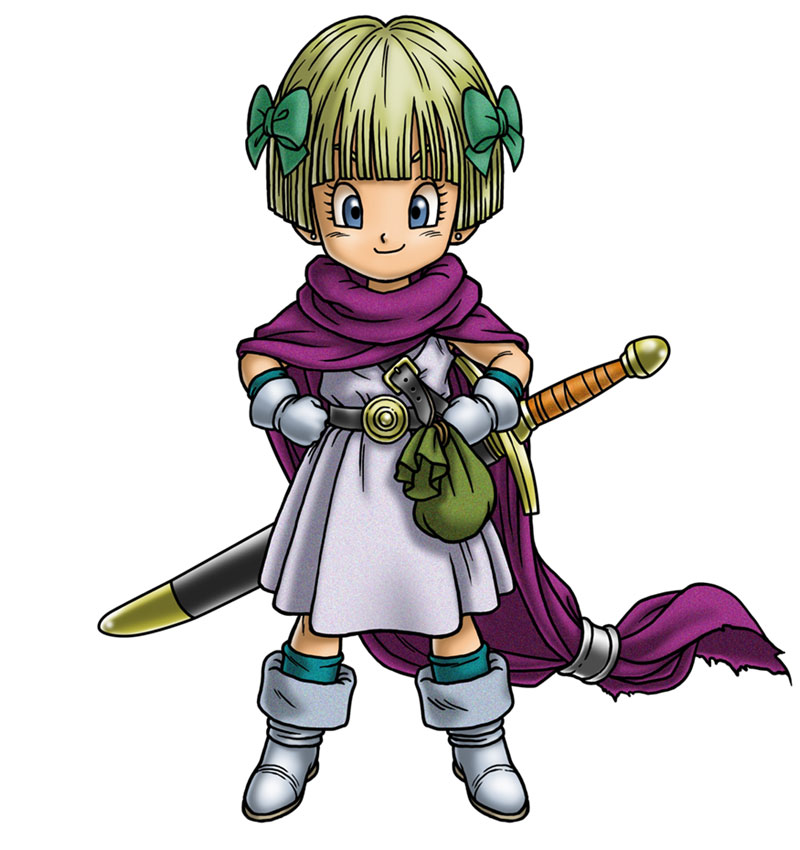 Hero's Daughter Madchen Art from Dragon Quest V: Hand of the Heavenly Bride