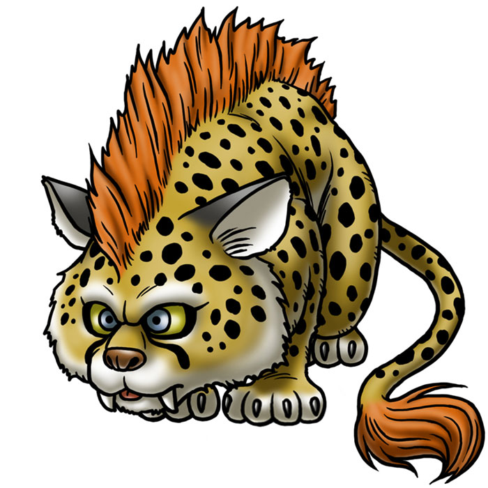 Saber Cub Art from Dragon Quest V: Hand of the Heavenly Bride