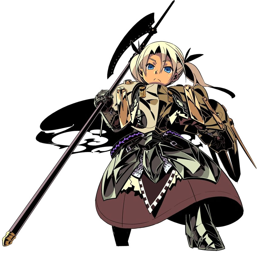 Hoplite Female Art from Etrian Odyssey III: The Drowned City