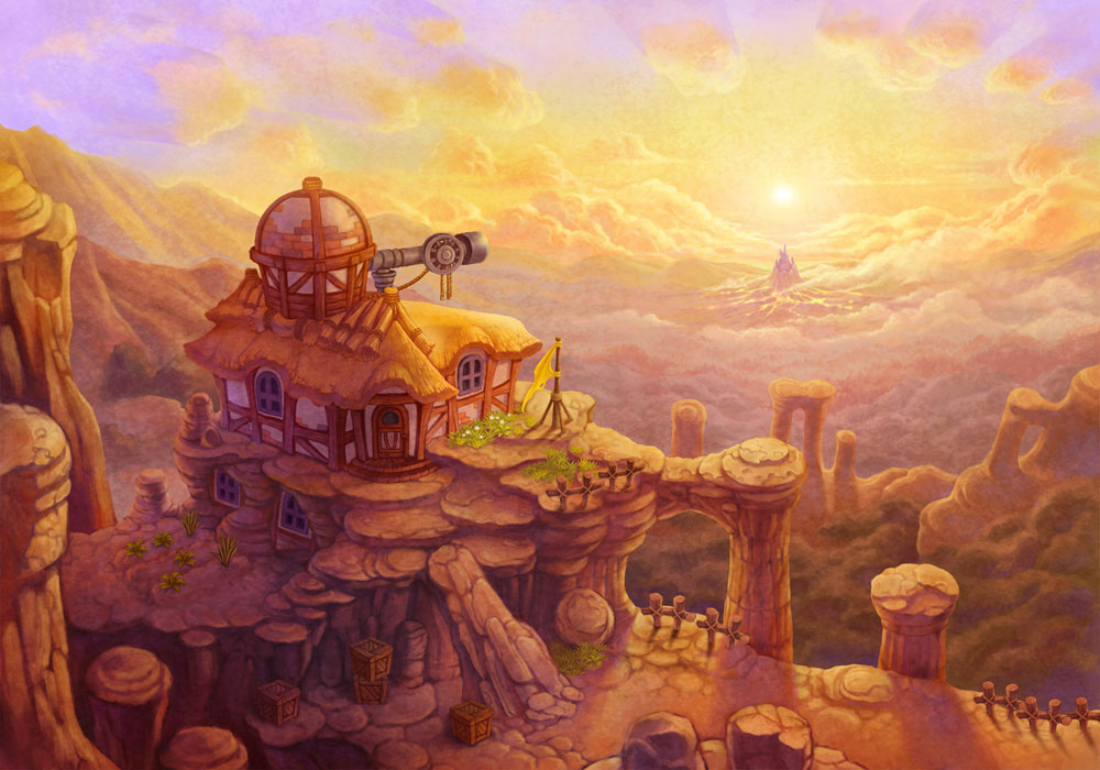 Goma Plateau Art from Golden Sun: Dark Dawn