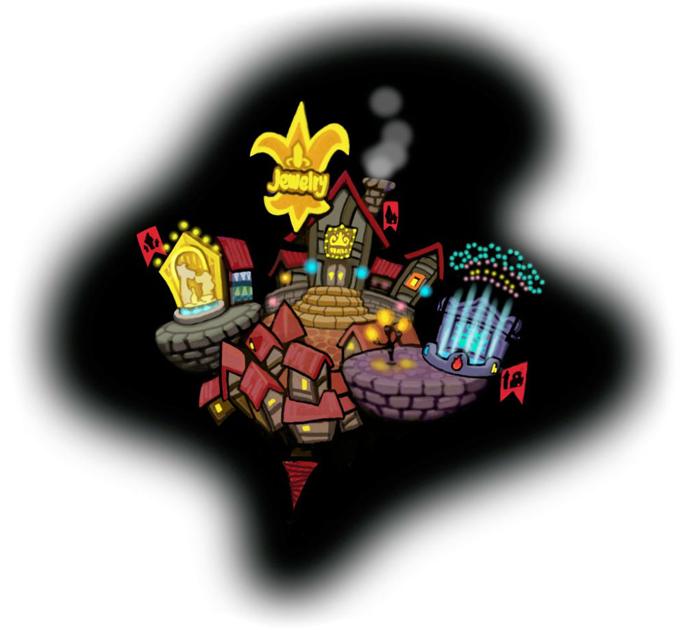 Traverse Town World Icon Art from Kingdom Hearts Re:coded