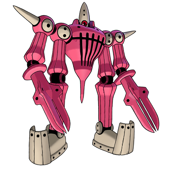 Sharukurusu Reaverbot Art from Mega Man Legends