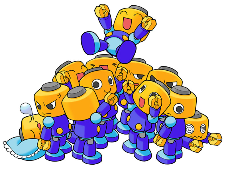 Servbots Art from Mega Man Legends