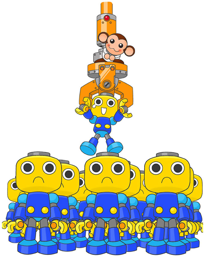 Servbots Art from Mega Man Legends