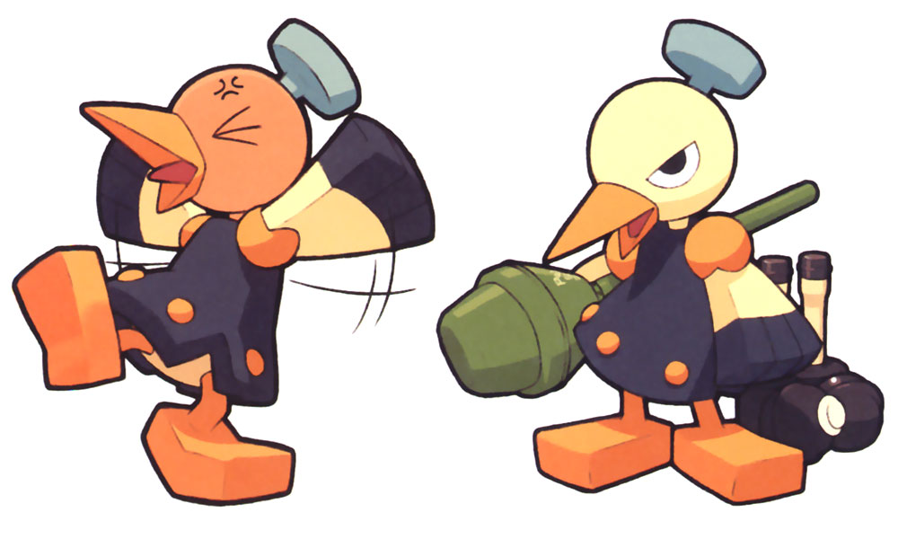 Birdbots Art from Mega Man Legends 2