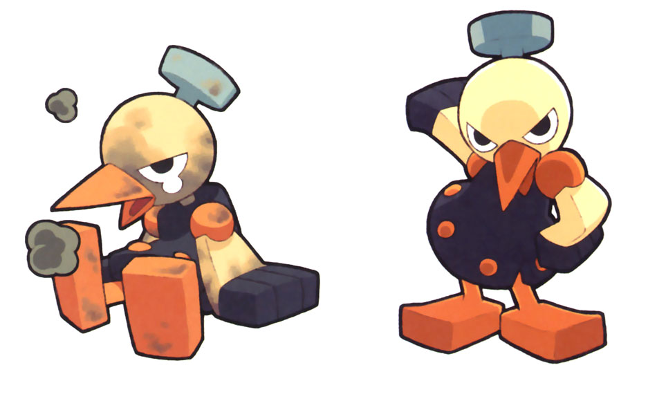 Birdbots Art from Mega Man Legends 2
