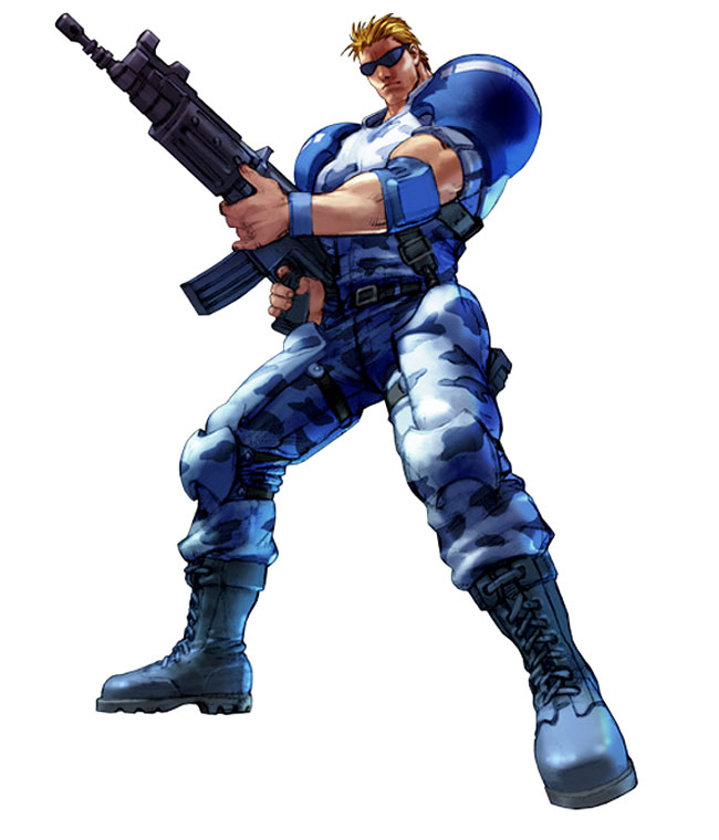 Unknown Soldier Blue Art from Namco &times; Capcom