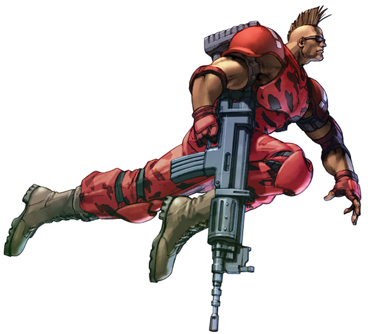 Unknown Soldier Red Art from Namco &times; Capcom