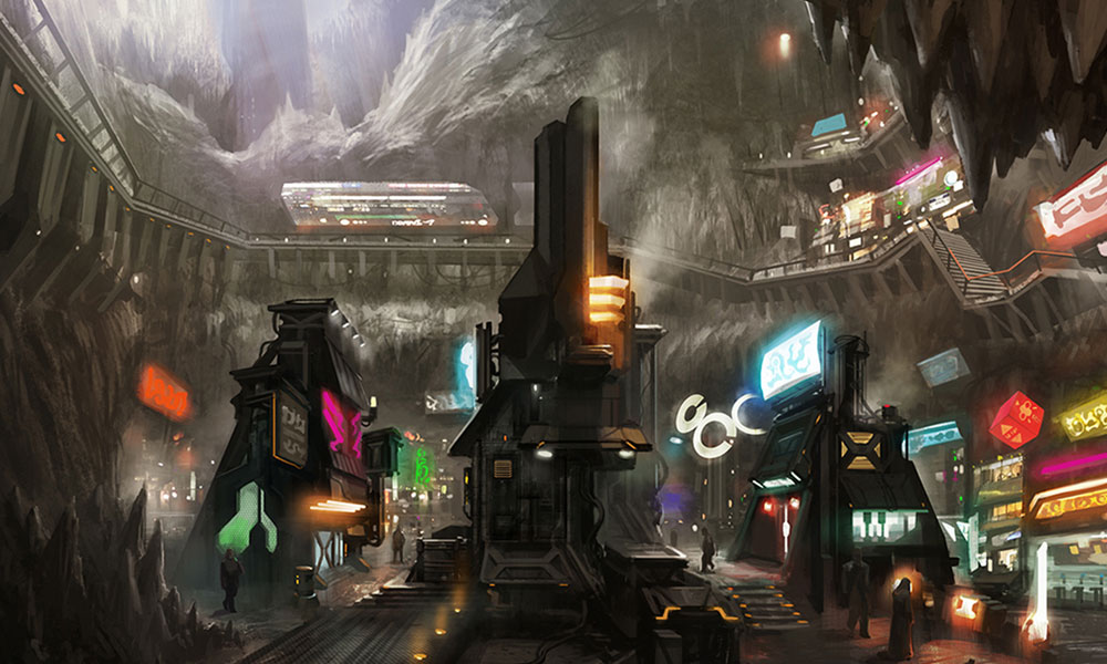 Colony Shops Art from Red Faction: Armageddon