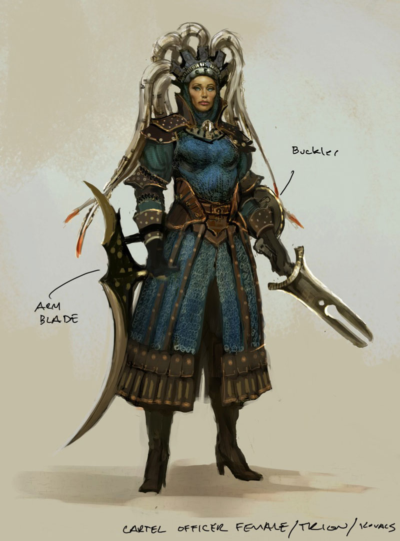 Cartel Officer Female Art from Rift