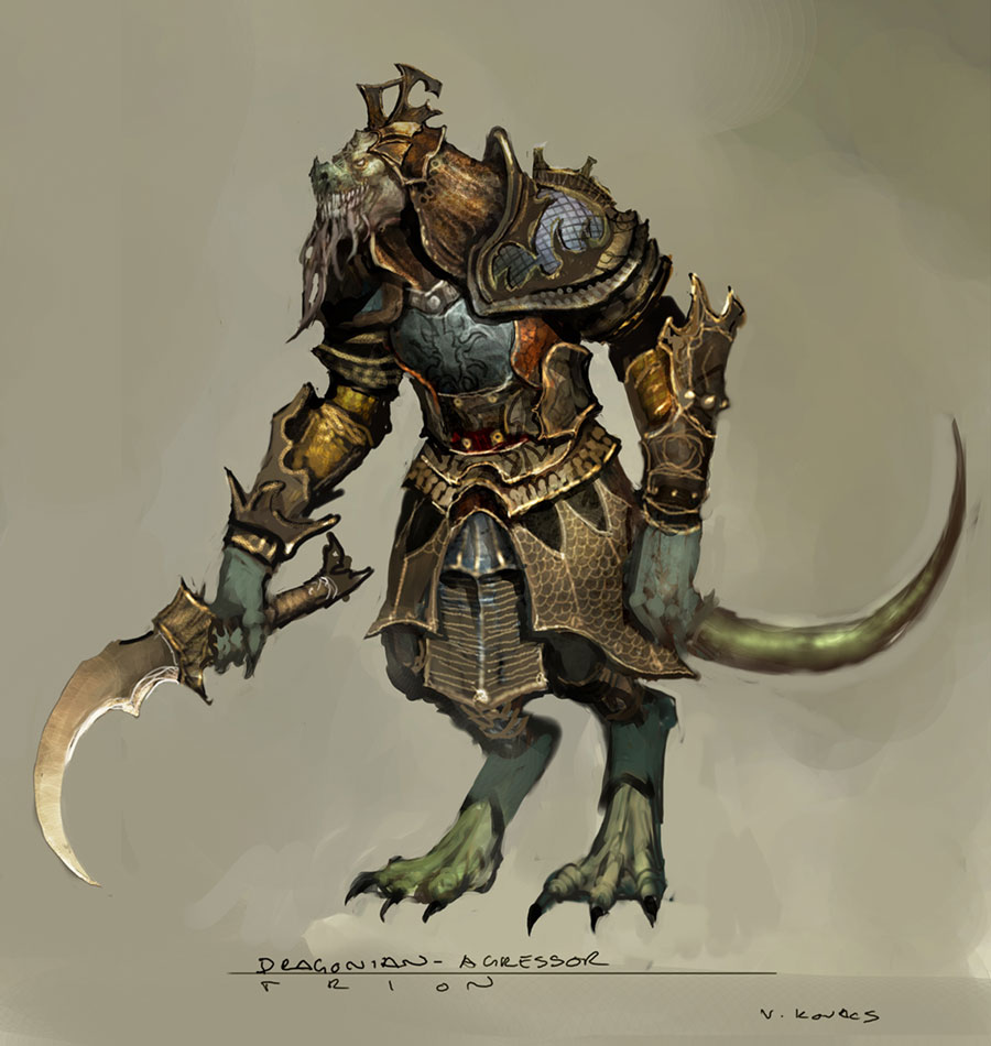 Dragonian Aggressor Art from Rift