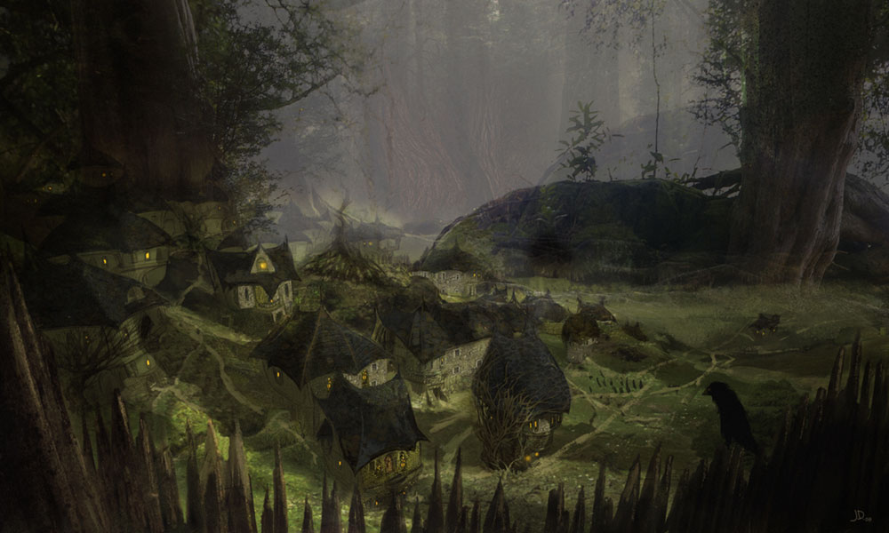 Gloamwood Pines Art from Rift